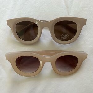Francesca's Collections Beige Sunglasses
